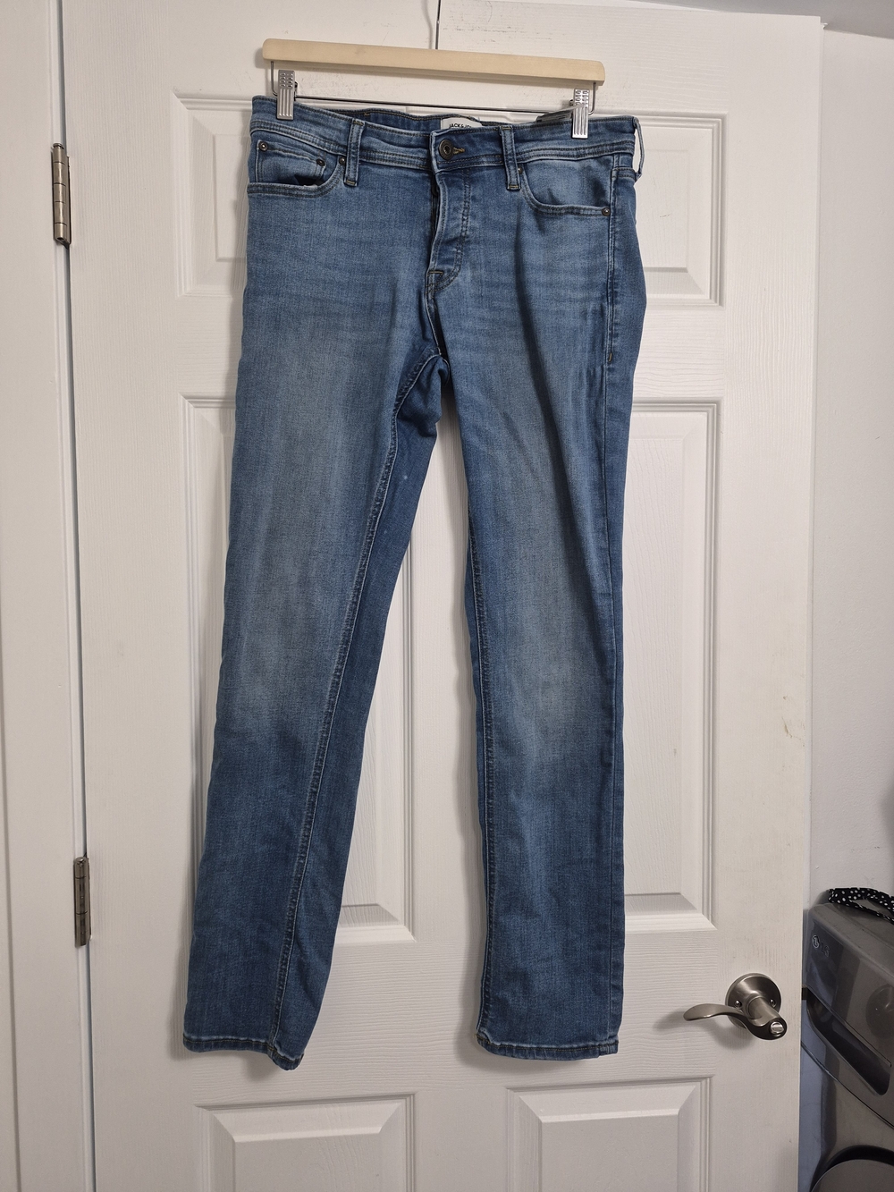 Jack and Jones Light Blue Slim Straight Jeans